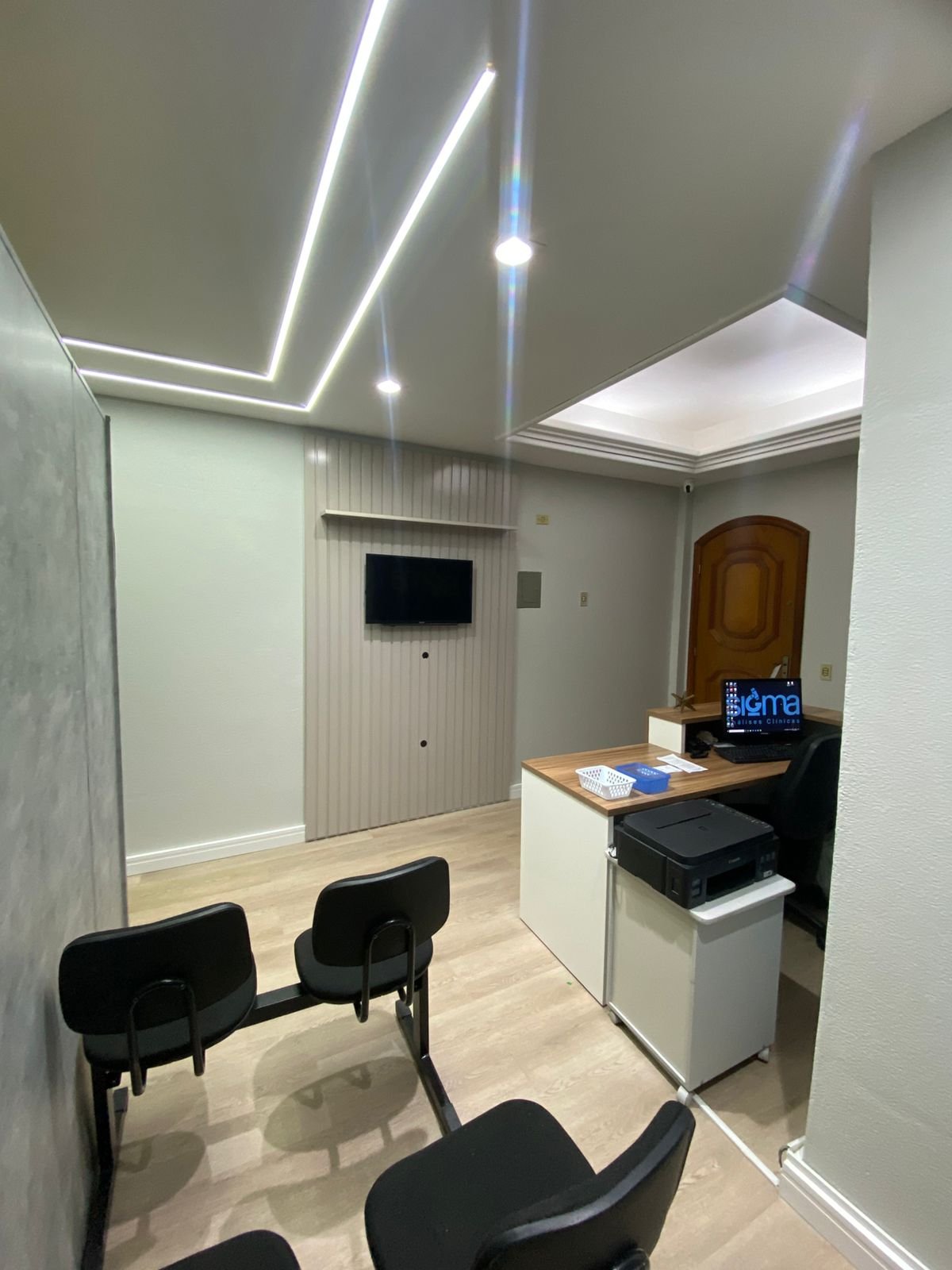 Cadeiras da sala de espera